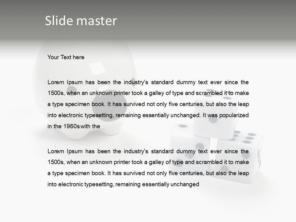 Vegas Gambler Gambling PowerPoint Template