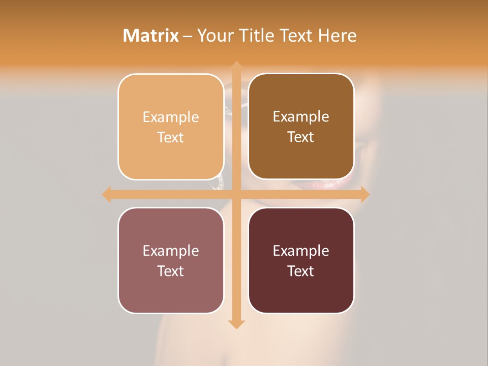 People Brunette Fresh PowerPoint Template