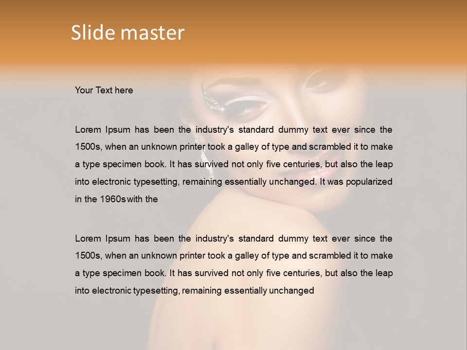 People Brunette Fresh PowerPoint Template