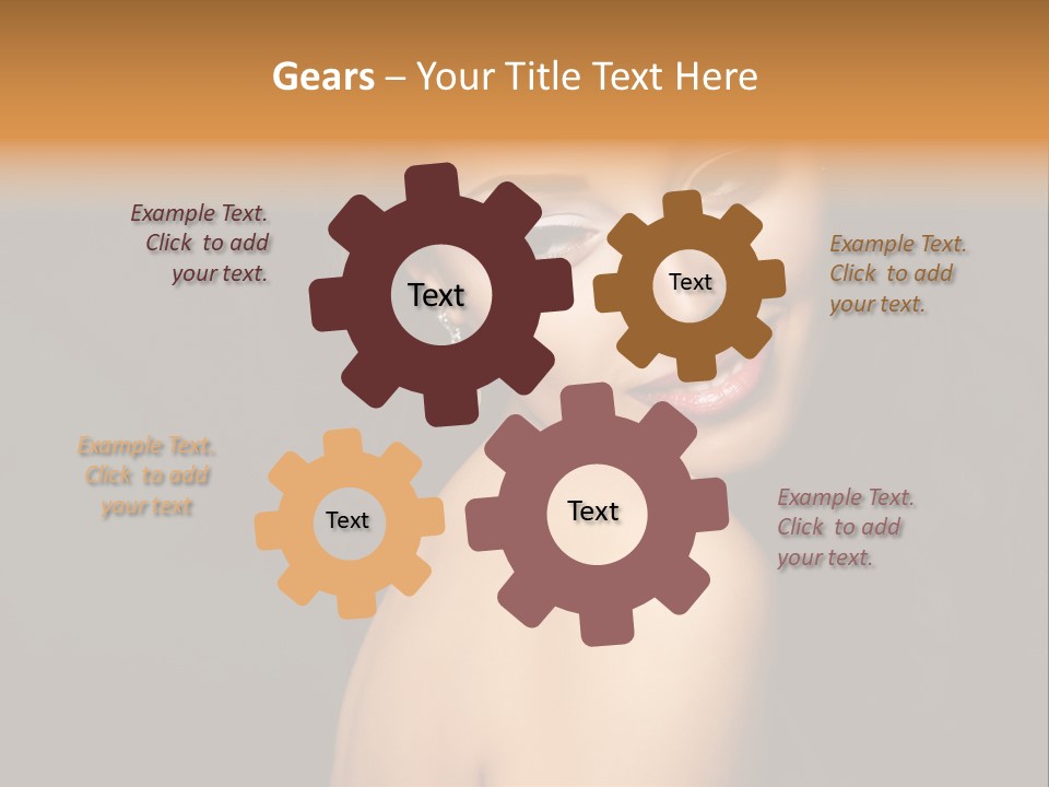 People Brunette Fresh PowerPoint Template