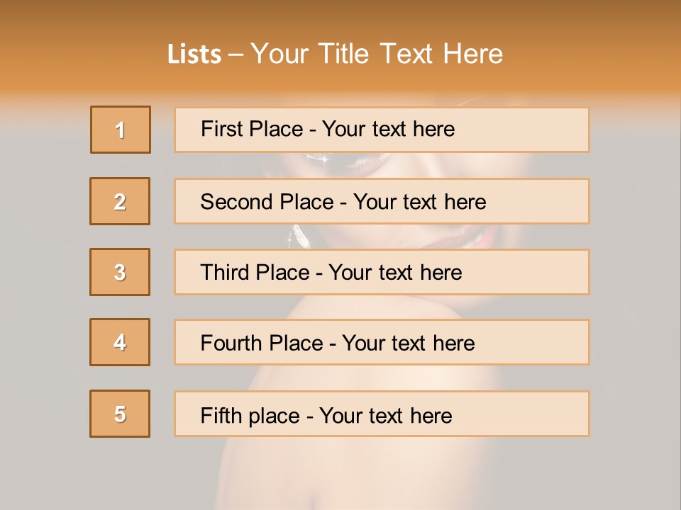 People Brunette Fresh PowerPoint Template