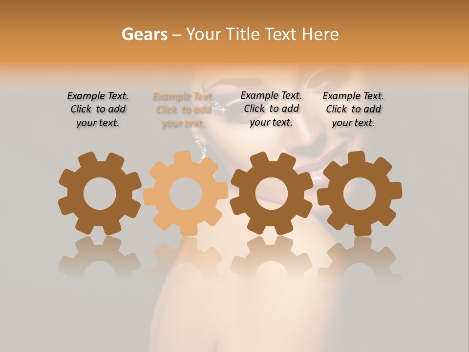 People Brunette Fresh PowerPoint Template