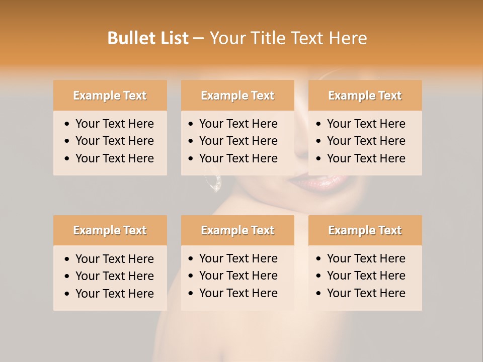 People Brunette Fresh PowerPoint Template