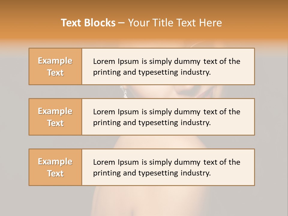 People Brunette Fresh PowerPoint Template