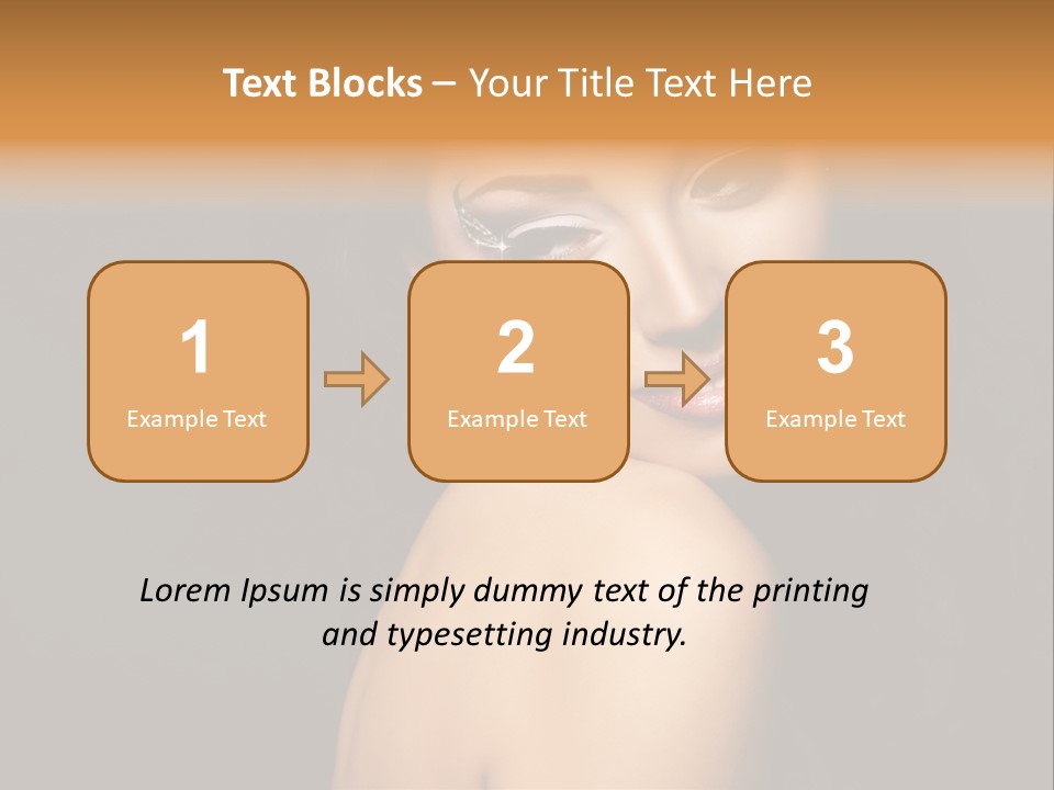 People Brunette Fresh PowerPoint Template