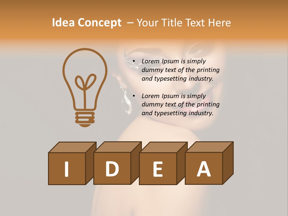 People Brunette Fresh PowerPoint Template