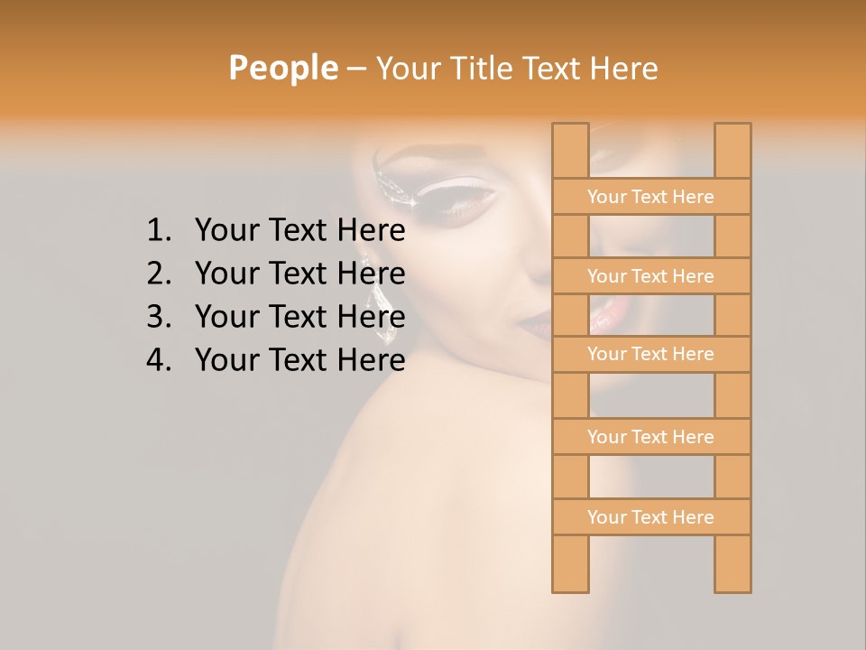 People Brunette Fresh PowerPoint Template