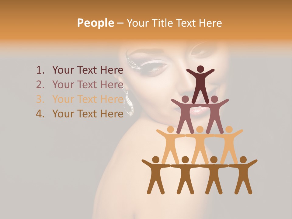 People Brunette Fresh PowerPoint Template