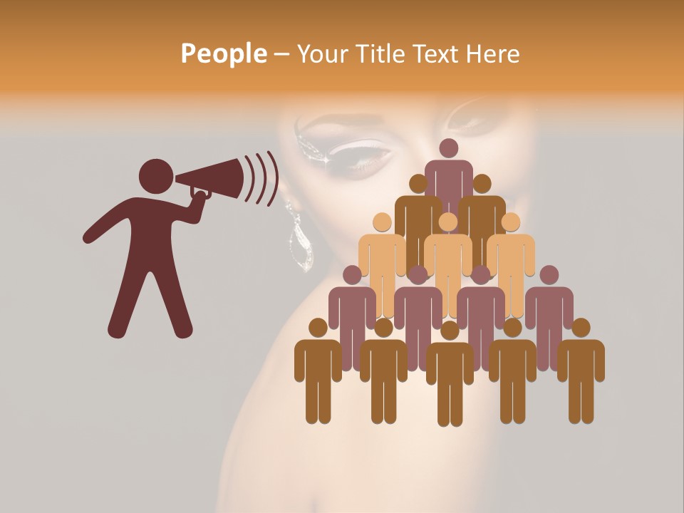 People Brunette Fresh PowerPoint Template