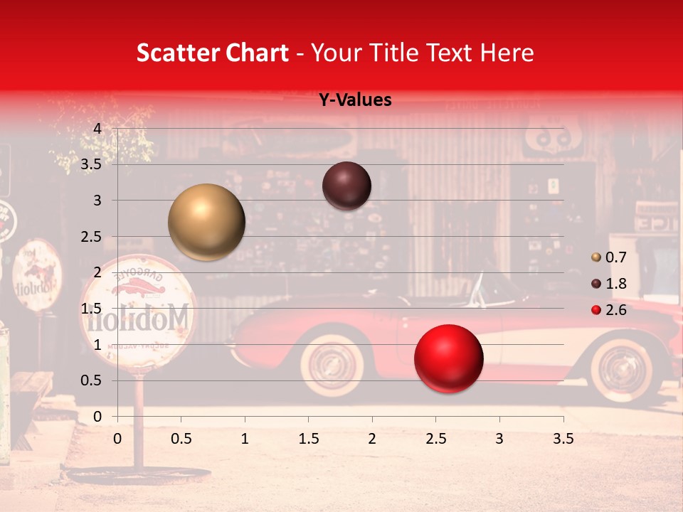 Red Revival Highway PowerPoint Template