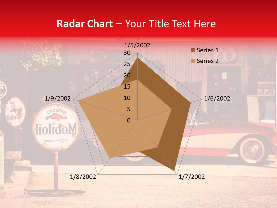 Red Revival Highway PowerPoint Template