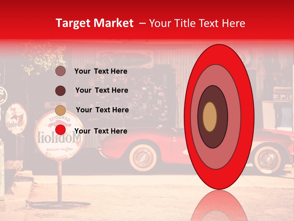 Red Revival Highway PowerPoint Template