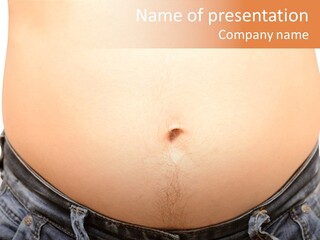 Stomachache Abdomen Young PowerPoint Template