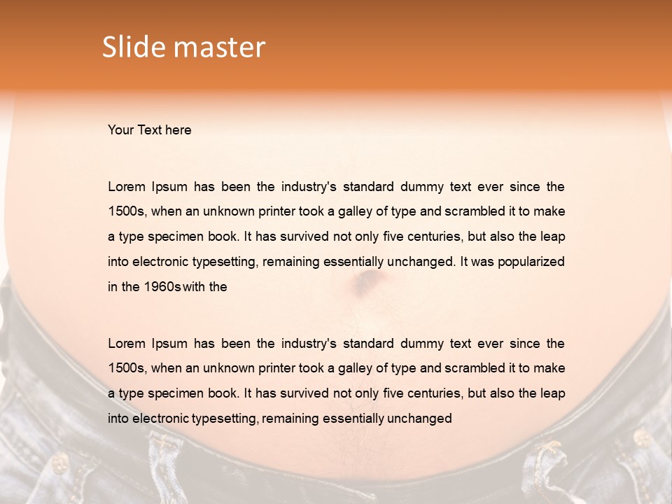 Stomachache Abdomen Young PowerPoint Template