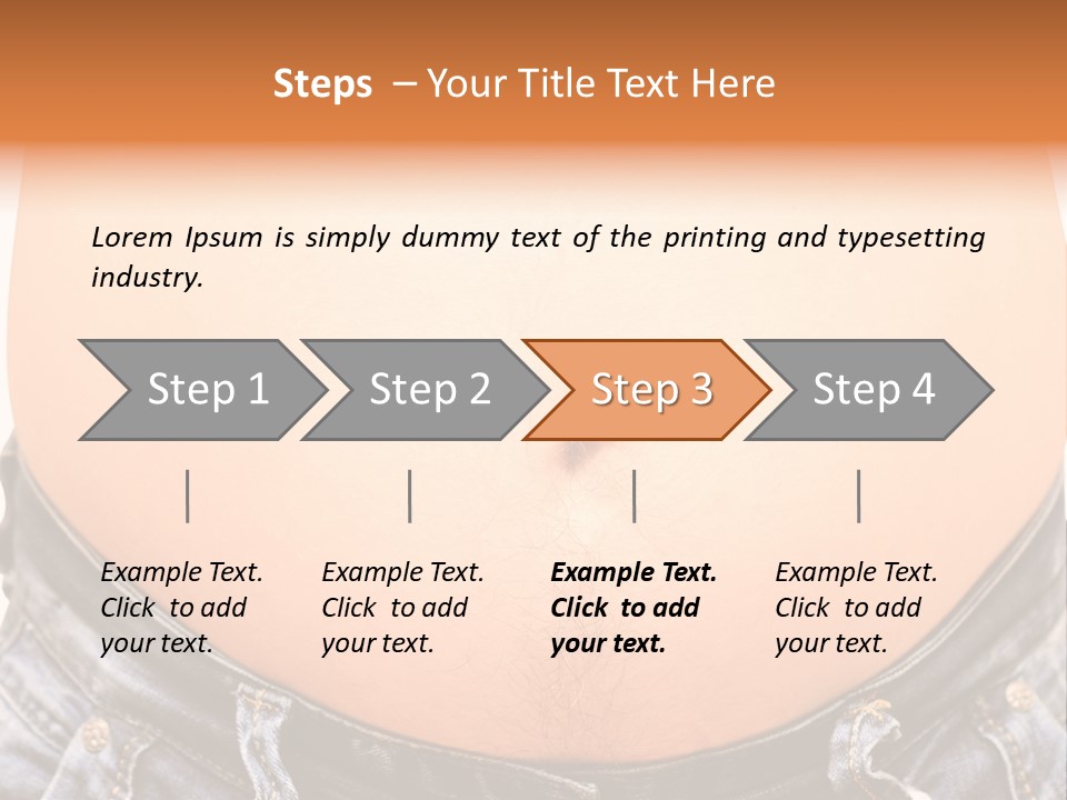 Stomachache Abdomen Young PowerPoint Template