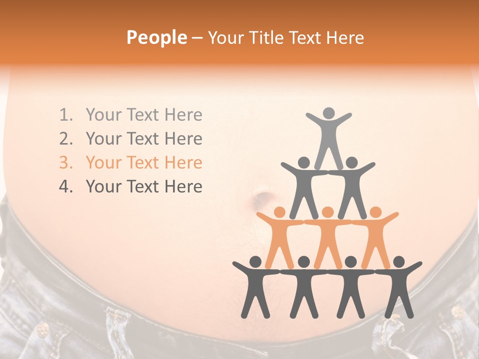 Stomachache Abdomen Young PowerPoint Template