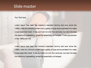 Girl Card Person PowerPoint Template