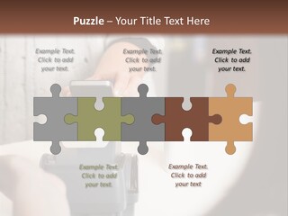 Girl Card Person PowerPoint Template