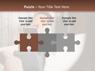 Girl Card Person PowerPoint Template