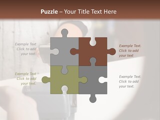 Girl Card Person PowerPoint Template