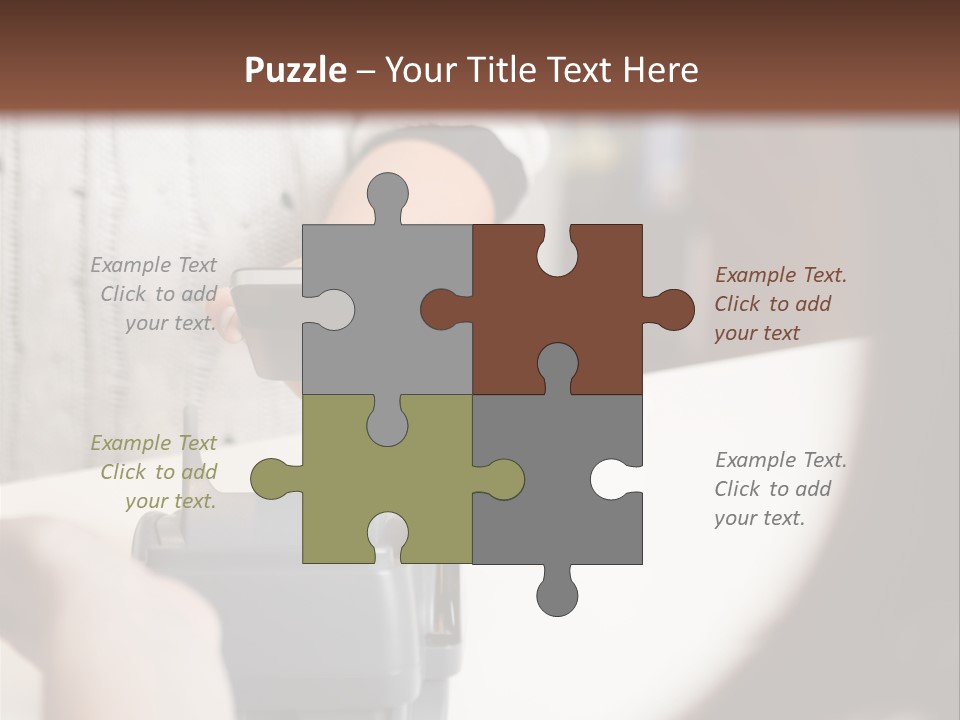 Girl Card Person PowerPoint Template