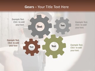 Girl Card Person PowerPoint Template