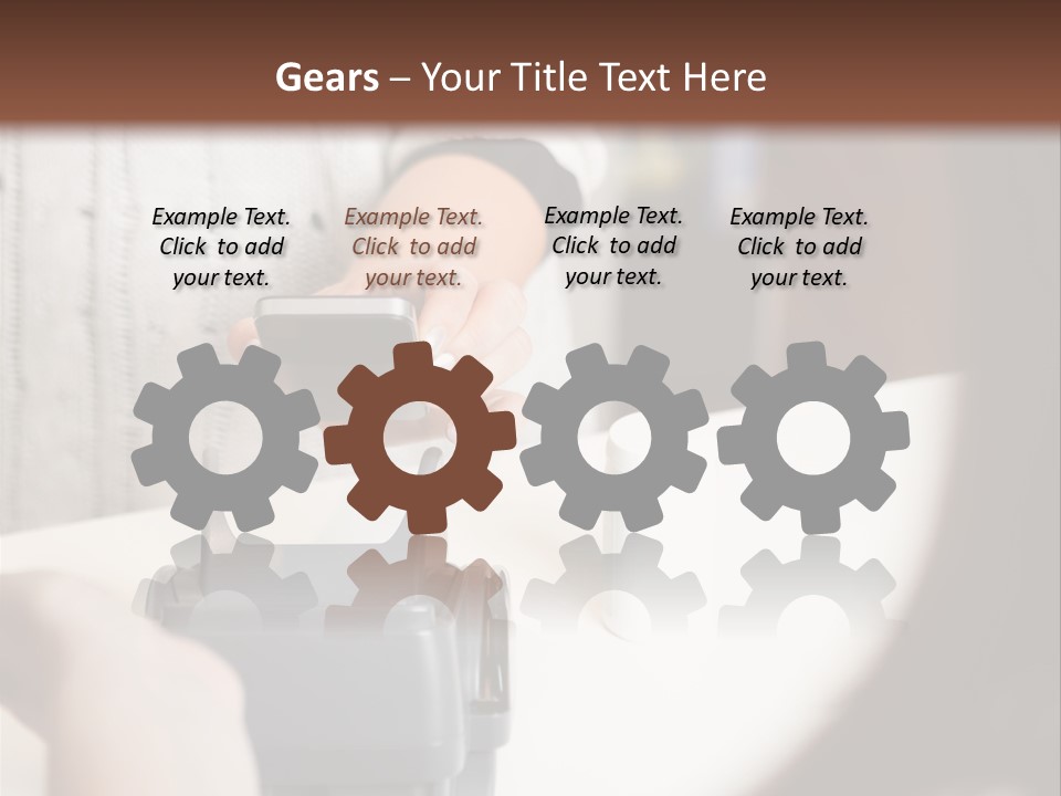 Girl Card Person PowerPoint Template