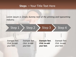 Girl Card Person PowerPoint Template