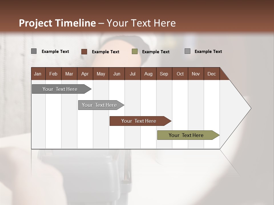 Girl Card Person PowerPoint Template