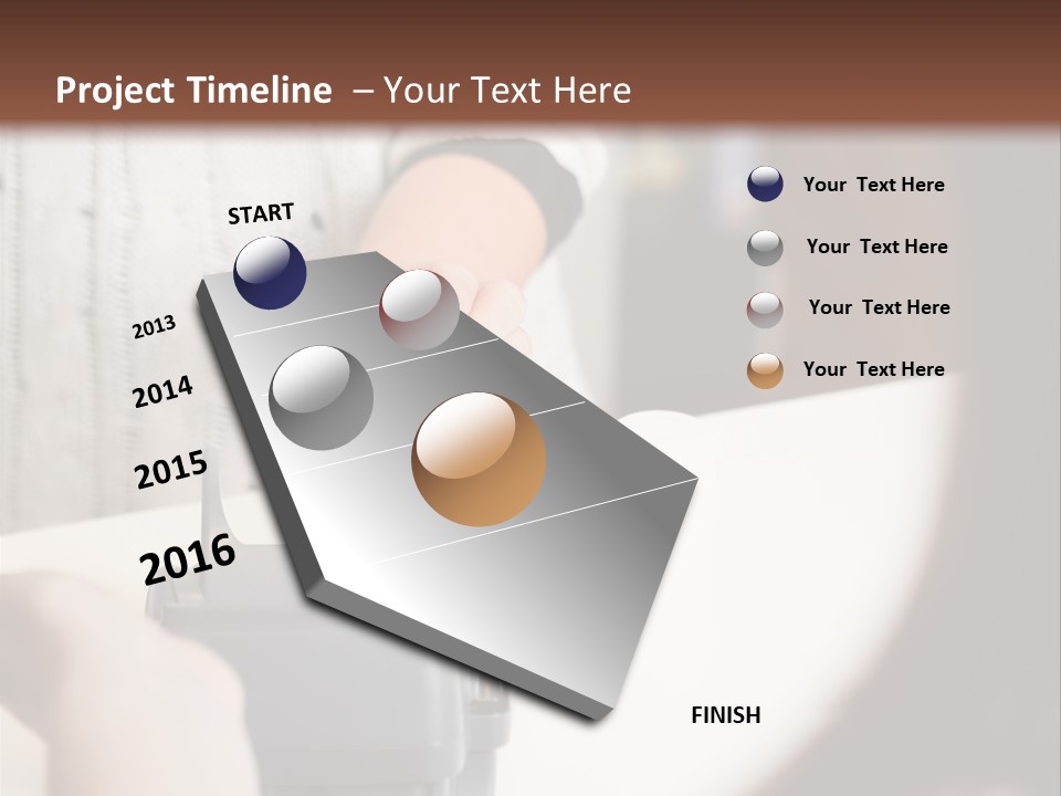 Girl Card Person PowerPoint Template