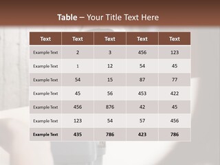 Girl Card Person PowerPoint Template