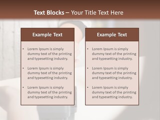 Girl Card Person PowerPoint Template