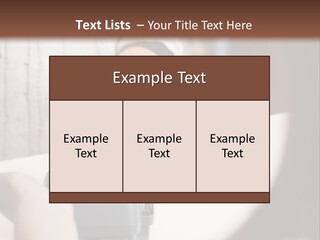 Girl Card Person PowerPoint Template