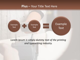 Girl Card Person PowerPoint Template