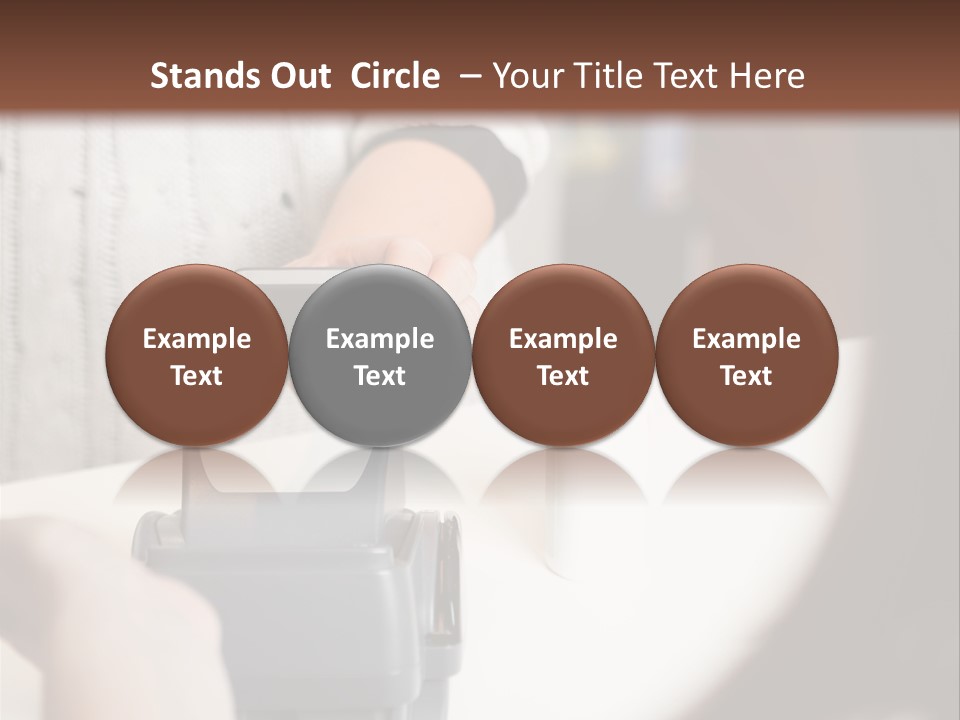 Girl Card Person PowerPoint Template