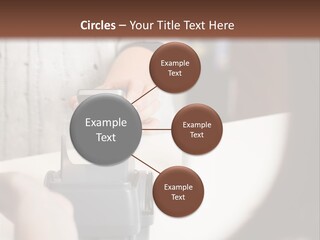 Girl Card Person PowerPoint Template