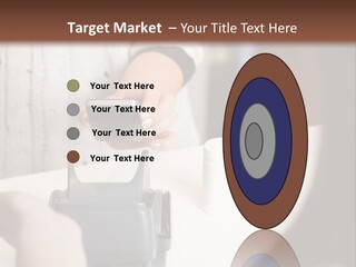 Girl Card Person PowerPoint Template