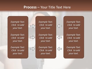 Girl Card Person PowerPoint Template