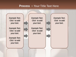 Girl Card Person PowerPoint Template