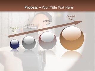 Girl Card Person PowerPoint Template