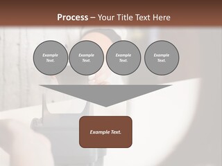 Girl Card Person PowerPoint Template