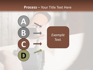 Girl Card Person PowerPoint Template