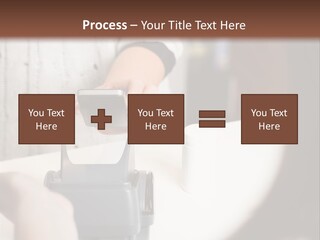 Girl Card Person PowerPoint Template