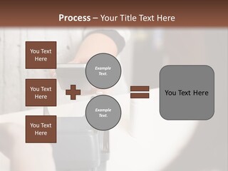 Girl Card Person PowerPoint Template