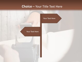 Girl Card Person PowerPoint Template