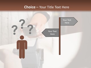 Girl Card Person PowerPoint Template