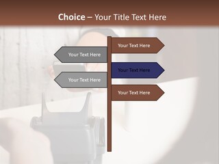 Girl Card Person PowerPoint Template