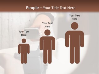 Girl Card Person PowerPoint Template