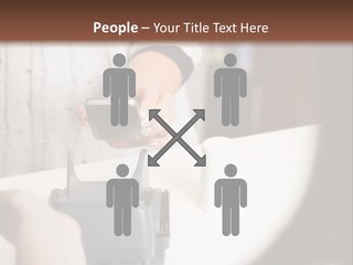 Girl Card Person PowerPoint Template