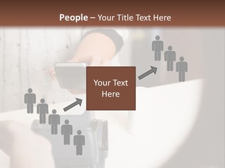 Girl Card Person PowerPoint Template